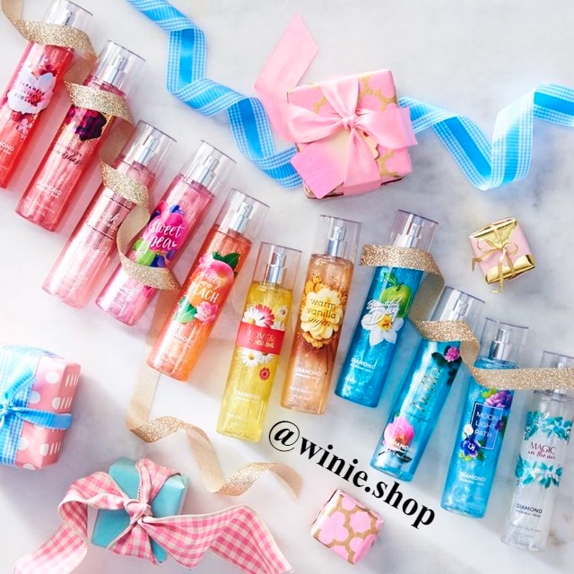 (HOTHIT) Xịt thơm toàn thân có nhũ Bath and Body Works A Thousand Wishes Diamond Shimmer Mist [w̠i̠n̠i̠e̠ッ] | Thế Giới Skin Care