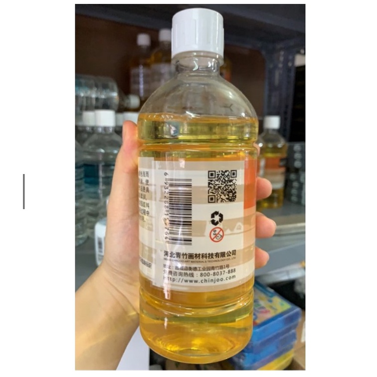 Dầu lanh pha màu sơn dầu 500ml ❤️ hàng chính hãng chuyên dụng để pha màu vẽ tranh sơn dầu.