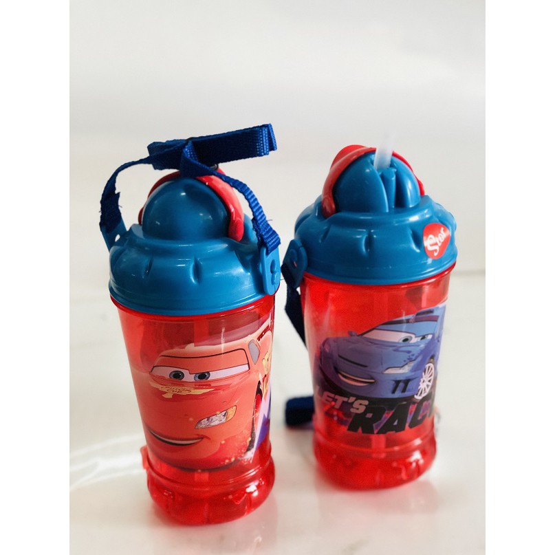 Bình nước Cars cho bé đi học nhựa PP an toàn (440ml)