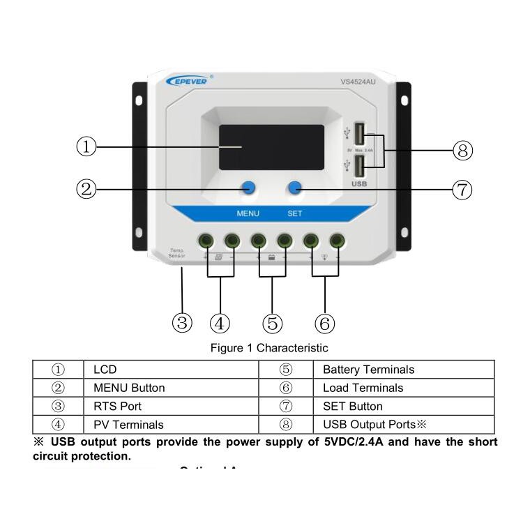 Điều khiển sạc PWM 30A 12/24v -