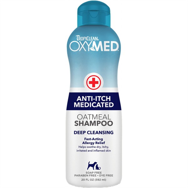 Dầu gội đặc trị viêm da nấm ngứa cho chó mèo Oxymed Anti Itch Shampoo 592ml