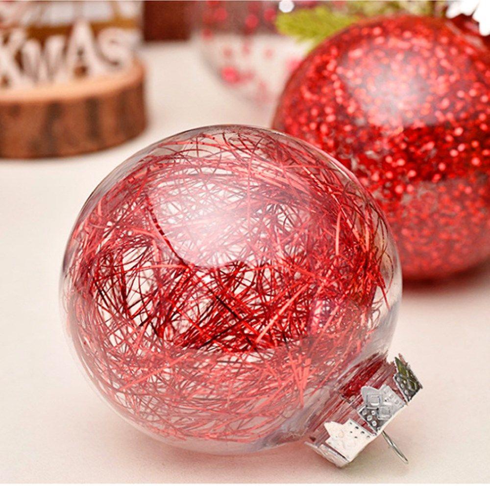 ZAIJIE24 Bộ 24 Quả Châu Nhựa Trang Trí Cây Thông Giáng Sinh