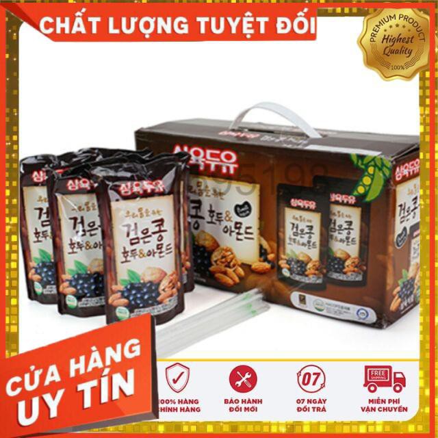 SỮA NƯỚC HẠT ÓC CHÓ&HẠNH NHÂN, MÈ ĐEN&ĐẬU ĐEN, ĐẬU VÀNG, NGŨ CỐC Hàn Quốc 190ml,195ml, 140ml