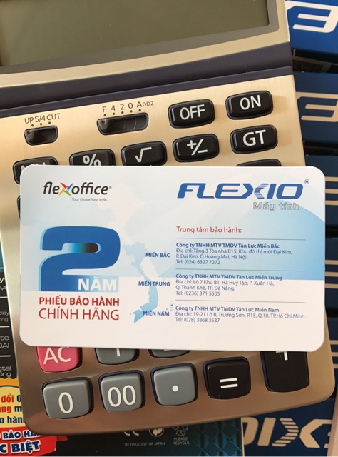 Máy tính FLEXIO CAL-04S (TẶNG 1 BÚT MG TR3)