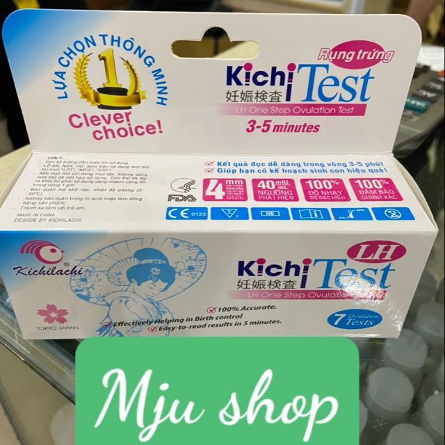 Que thử trứng Kichi Test (hộp 7 que)