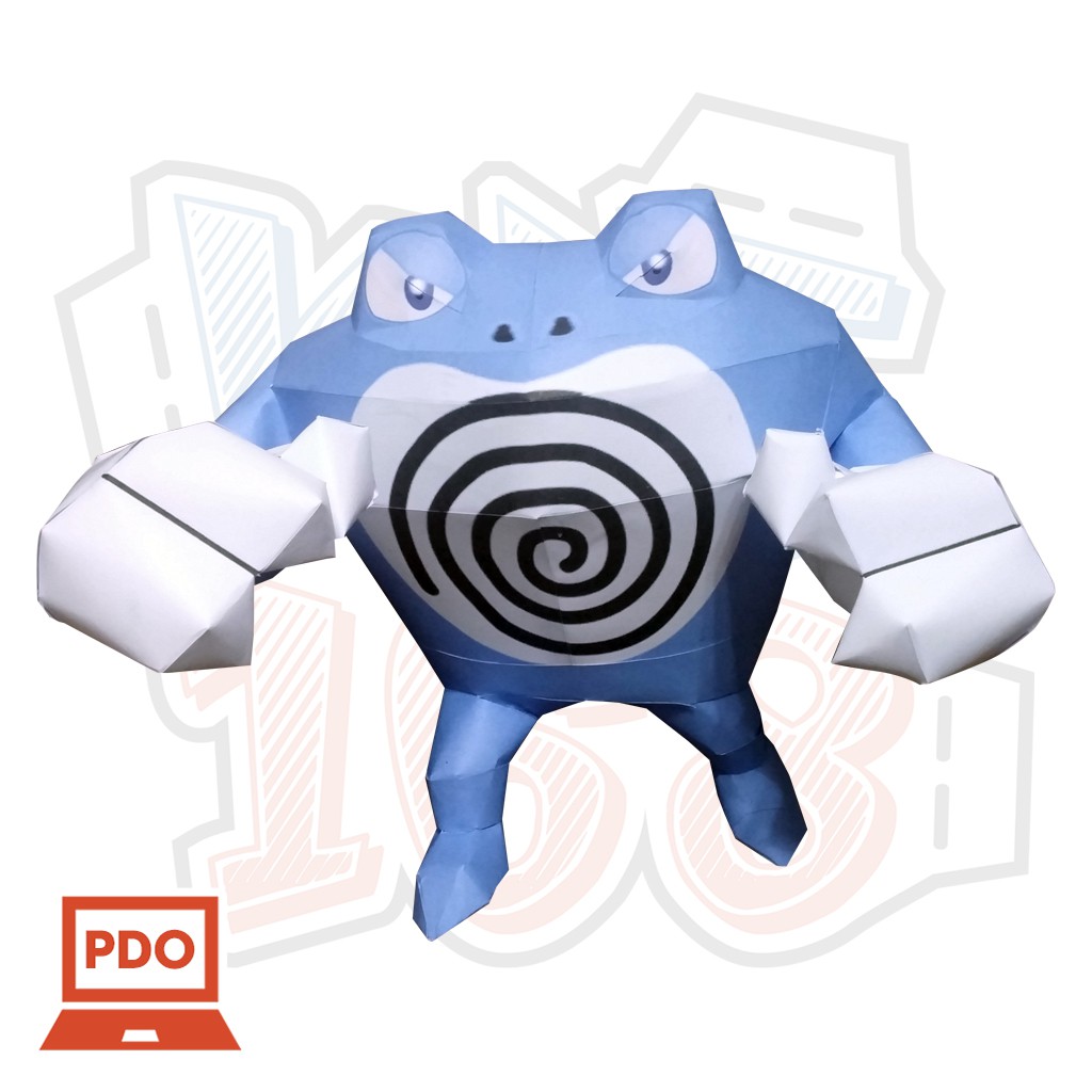 Mô hình giấy Pokemon Poliwrath