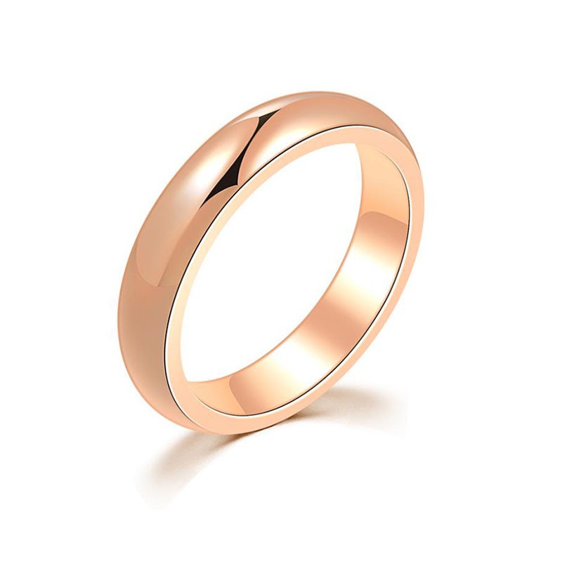 Nhẫn Cưới unisex Thép Titan Không Gỉ 4mm size us 4-12