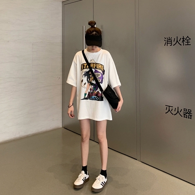 Áo thun ulzzang tay ngắn họa tiết hoạt hình phong cách Hàn Quốc | BigBuy360 - bigbuy360.vn