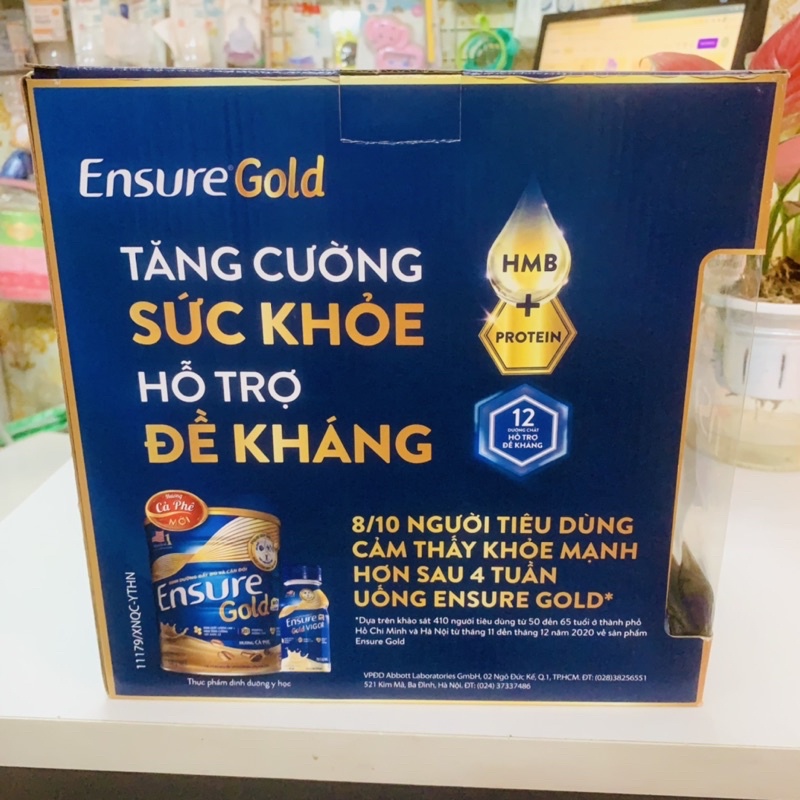 Sữa bột Ensure Gold Vani 850g date 2/2024