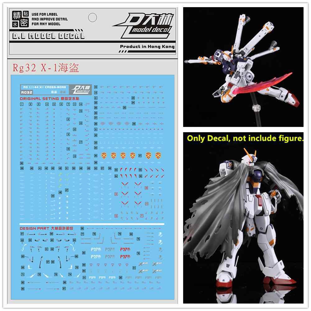 Decal nước dán mô hình MG HG RG Gundam Crossbone X1 Full Cloth X2 X3 metallic - Water sticker