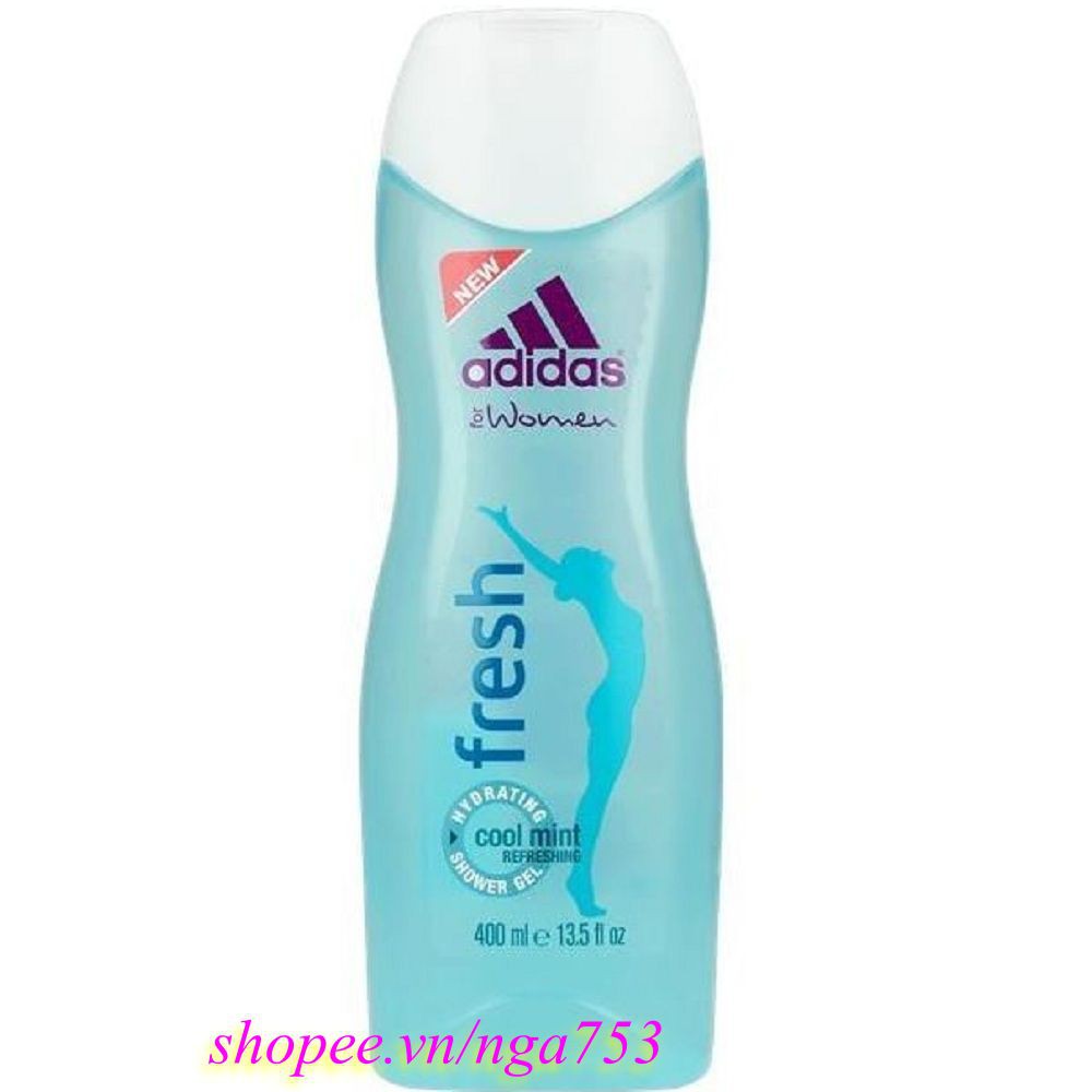 Gel Tắm Nữ 400Ml Adidas Fresh 3 Trong 1 chính hãng