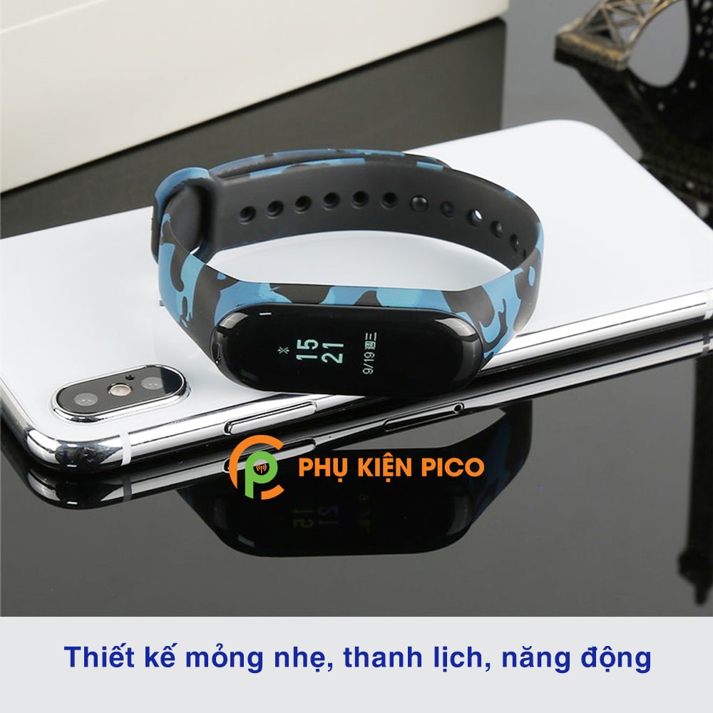 Dây đồng hồ Xiaomi Mi Band 6 cao cấp siêu mềm phong cách camo rằn ri nhiều màu - Dây silicon MiBand 6