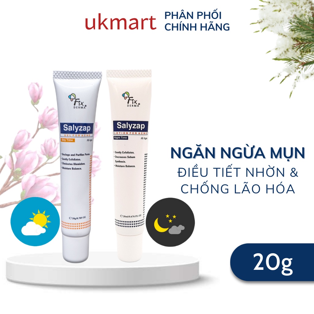 Gel Chấm Mụn FixDerma Salyzap Gel For Acne 20g (Nhập khẩu chính hãng 100%)