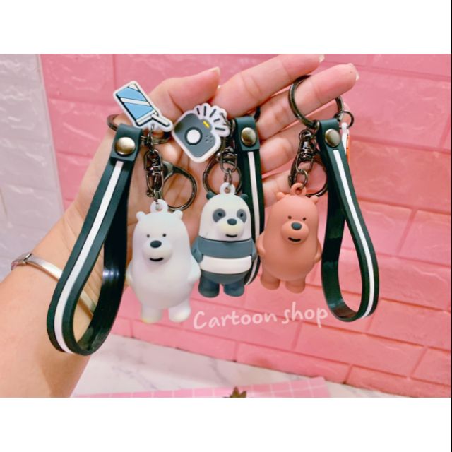 Combo 3 móc khóa We Bare Bears 115k