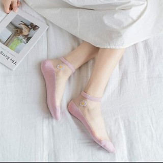 10 đôi tất lưới hoa cúc daisy dễ thương xinh xắn