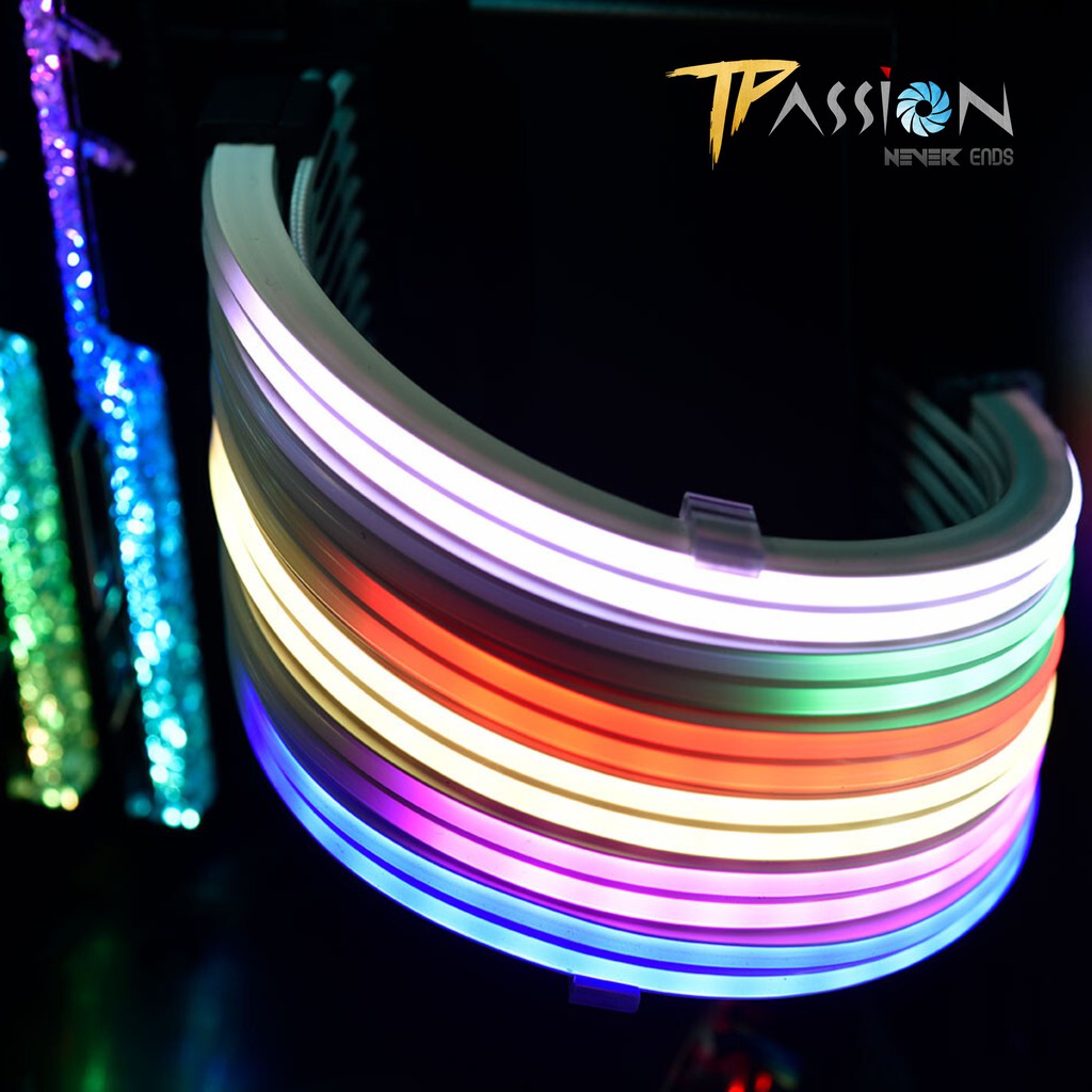 Dây nguồn nối dài LIAN LI Strimer Plus thế hệ thứ 2 RGB 24Pin, 2x8Pin, 3x8Pin VGA - LED ARGB Neon cực đẹp, sync Main/Hub