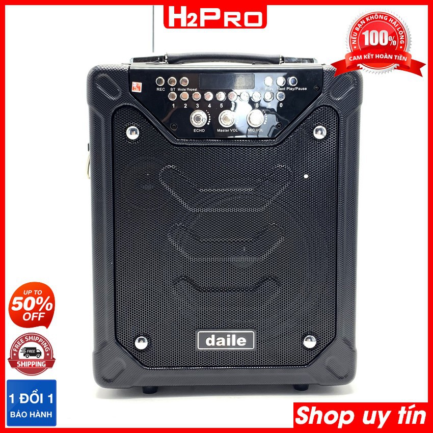 Loa Karaoke Bluetooth DAILE S11 H2Pro 60W chính hãng, loa bluetooth hát karaoke cao cấp (tặng kèm 1 micro và 1 đôi pin)