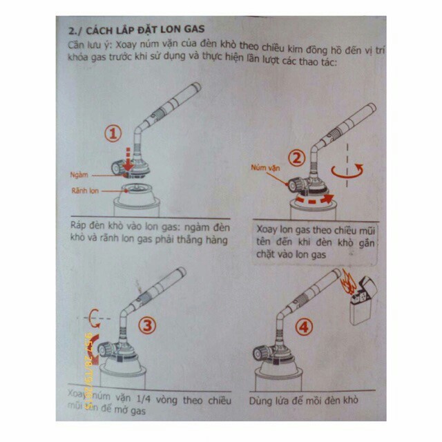 Đèn khò Gas Đôi-Lắp Bình Gas Mini Tiện Lợi -   Khò ga 2 lòng -   Đèn khò ga mini