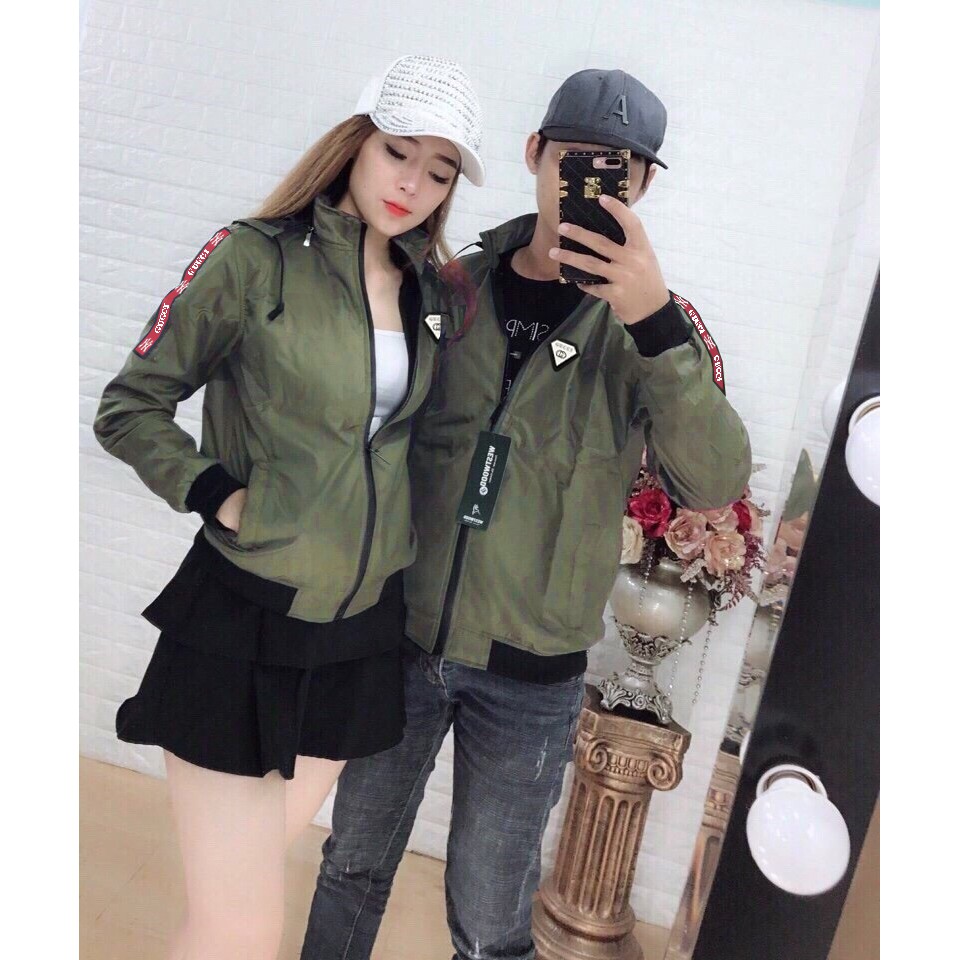 ÁO KHOÁC DÙ NAM NỮ COUPLE TINA  ÁO KHOÁC DÙ CẶP NHIỀU MÀU ĐEN - XANH ĐEN - ĐỎ - XÁM - TRẮNG - RÊU CHO CÁC CẶP ĐÔI