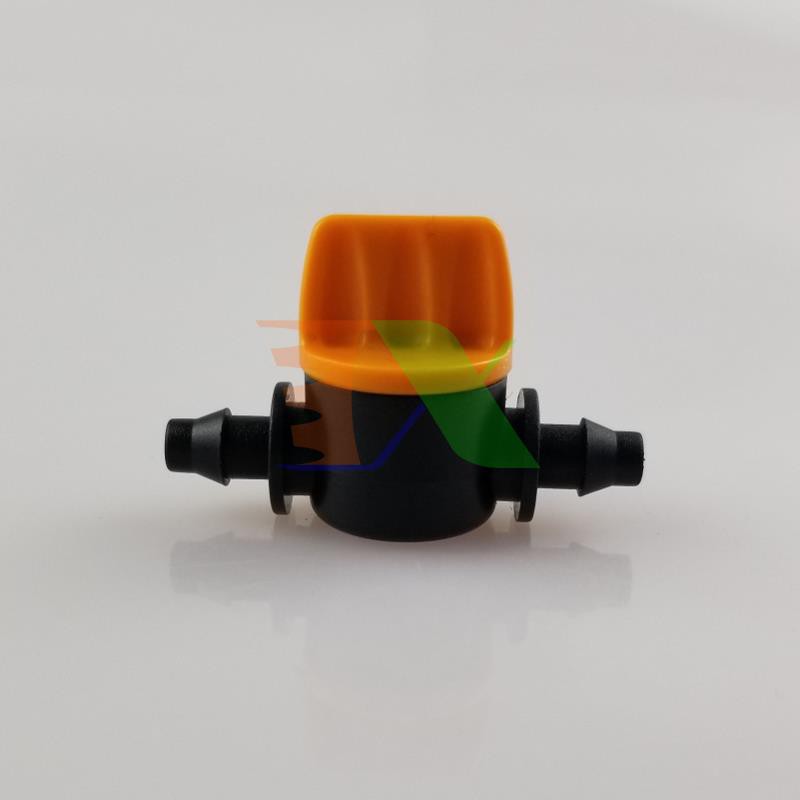 Van khóa TM-47B cho ống tưới 4/7 6 mm, Van khóa dây PE LDPE HDPE PVC (2 đầu gân 4/7mm)