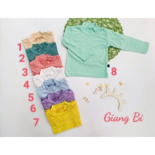 Áo giữ nhiệt Cổ Cao MINKY MOM Cho Bé trai và bé gái 0-4 tuổi