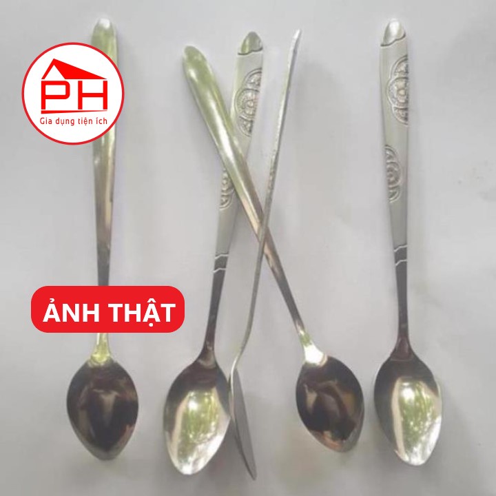 Combo 05 Thìa cà phê inox Muỗng coffee ( Dài 19cm ) Bền đẹp cứng cáp - Gia dụng Phước Hòa