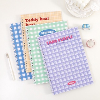 Sổ lò xo chiết lưu trữ sticker washi tape 30 tờ size A5 A4 bìa phong cách highteen 2022