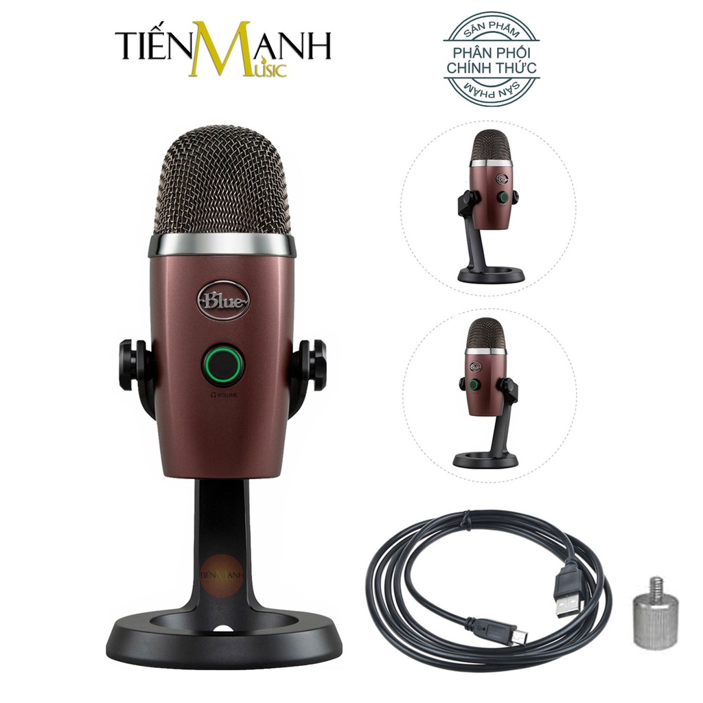 [Chính Hãng] Micro Blue Yeti Nano USB Condenser Mic Thu Âm Podcast, Livestream, Radio, ASMR Microphone Phòng Studio