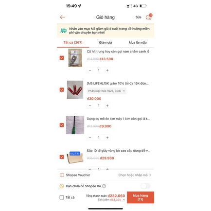 combo 11 món khách đặt 260k