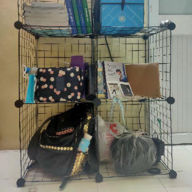 combo kệ lưới sắt trang trí