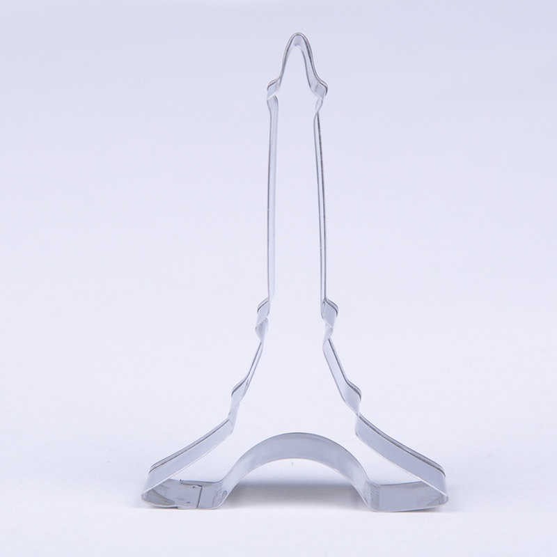 2 Khuôn Cắt Bánh Quy Hình Tháp Eiffel Bằng Thép Không Gỉ