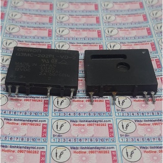 Relay ssr bán dẫn g3mc-202pl-vd-2 relay 5vdc tải 250vac/2a