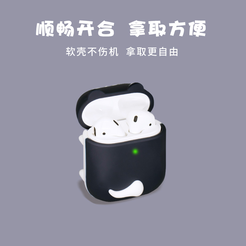 Ốp Airpods 2 Bảo Vệ Hộp Đựng Tai Nghe Hình Mèo Đáng Yêu Xinh Xắn Cho Airpod i11 i12 Bằng Silicon Dẻo Chống Va Đập