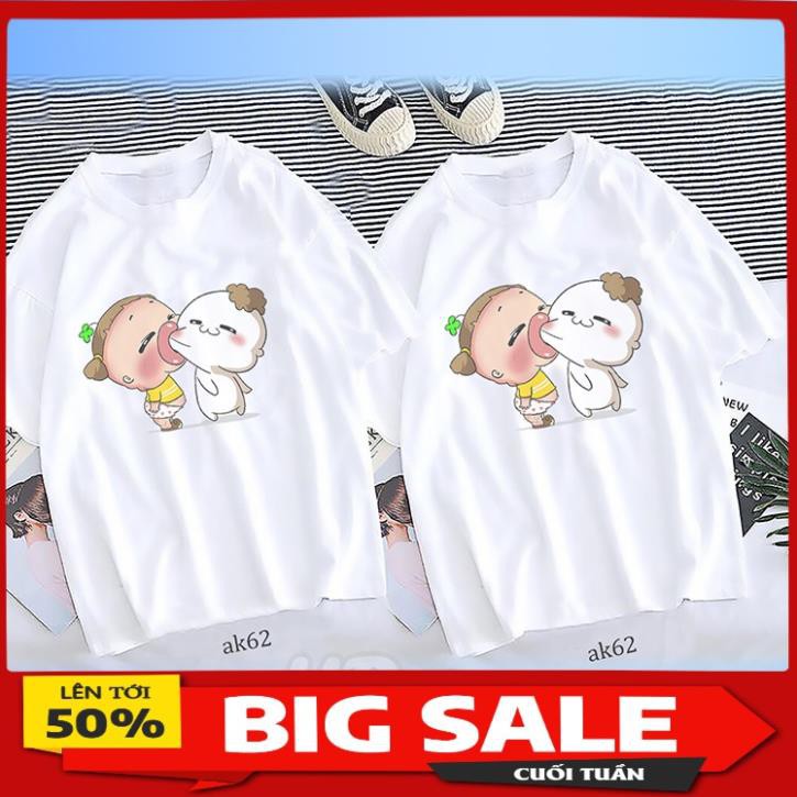 Áo Đôi Tay Ngắn Nam Nữ HD store In hình quỳnh Aka  so cute   Unisex HDstore Outfit Big Size 100% Cotton 4 Chiều Rẻ Đẹp !