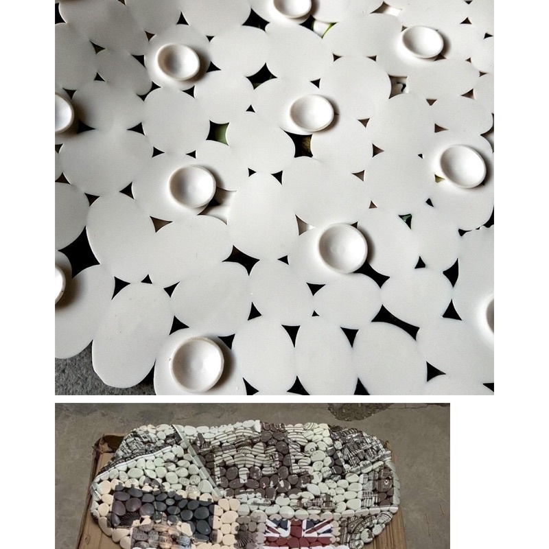 Thảm chống trơn nhà tắm họa tiết nhiều màu