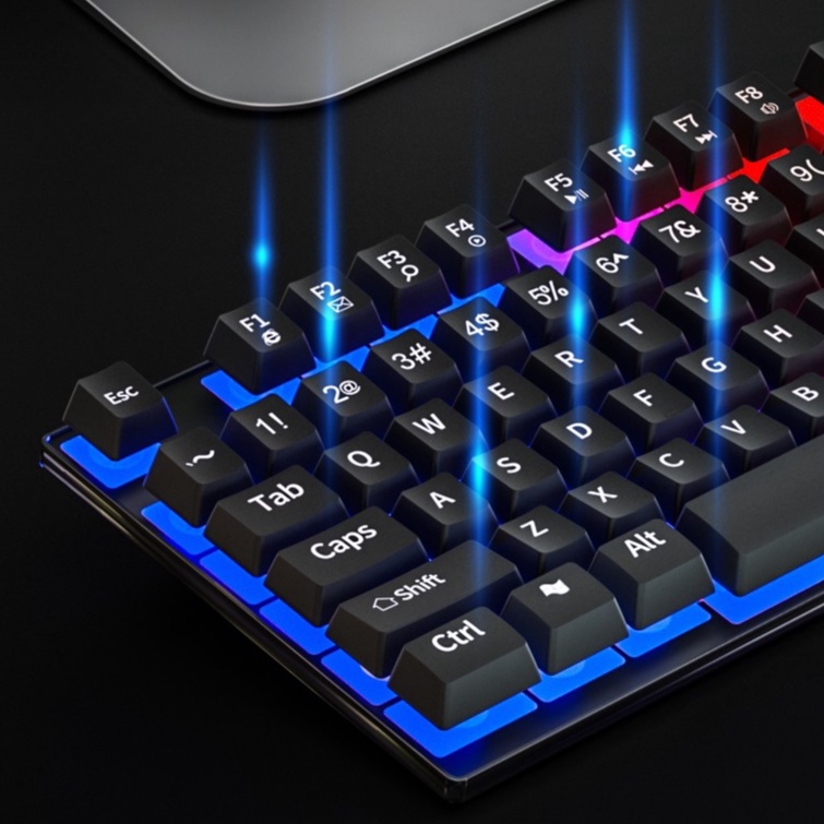 Bàn phím gaming giả cơ độ nhạy cao chống nước tốt led RGB