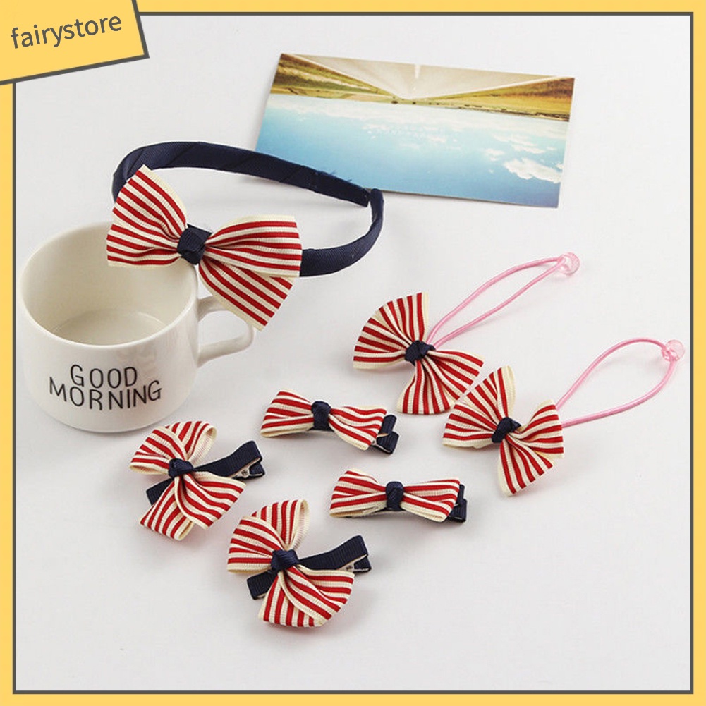 Kẹp Tóc Nơ Chấm Bi Dễ Thương Cho Bé Gái