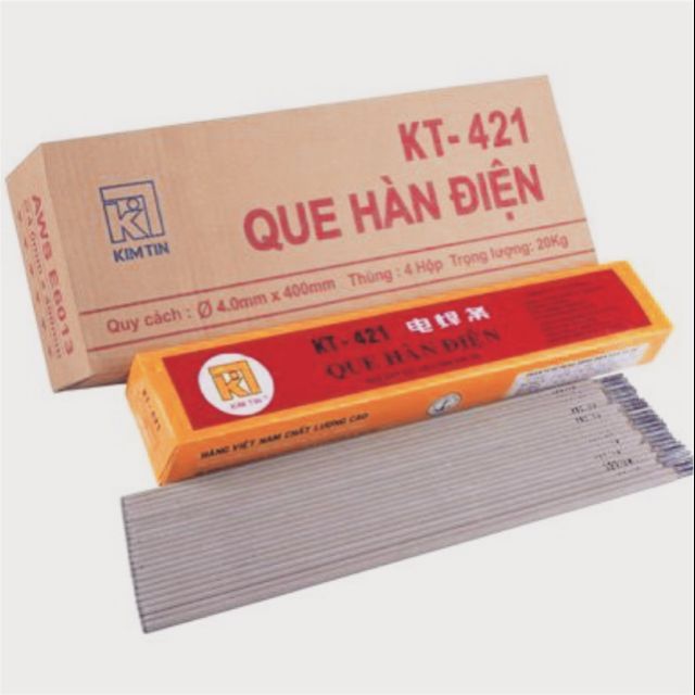 10 Que hàn điện, que hàn inox Kim Tín các loại 2.5ly 3.2ly 4.0 ly ( bán lẻ)