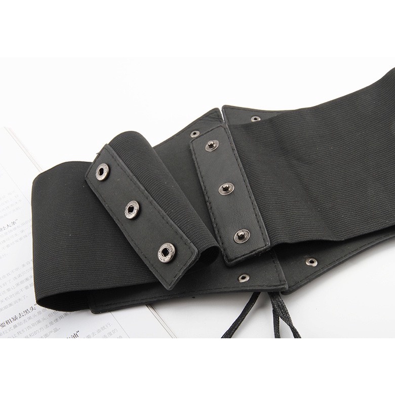 Corset bản to thắt dây phối nút cài kim loại CORSET NỊT BỤNG ullzang 12cm