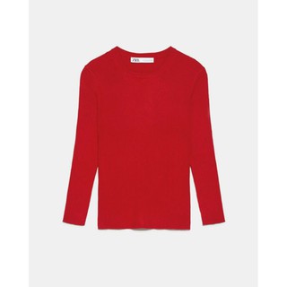 Áo len đỏ Zara auth săn sale có sẵn