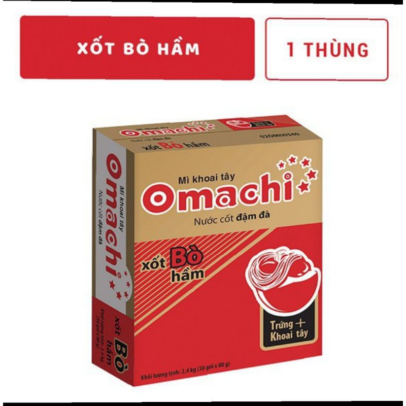 1 THÙNG MỲ TÔM OMACHI CHUA CAY Date xa | BigBuy360 - bigbuy360.vn