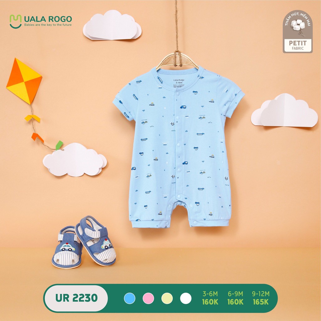 UR2230 Body cộc tay UalaRogo petit họa tiết (3-12M)