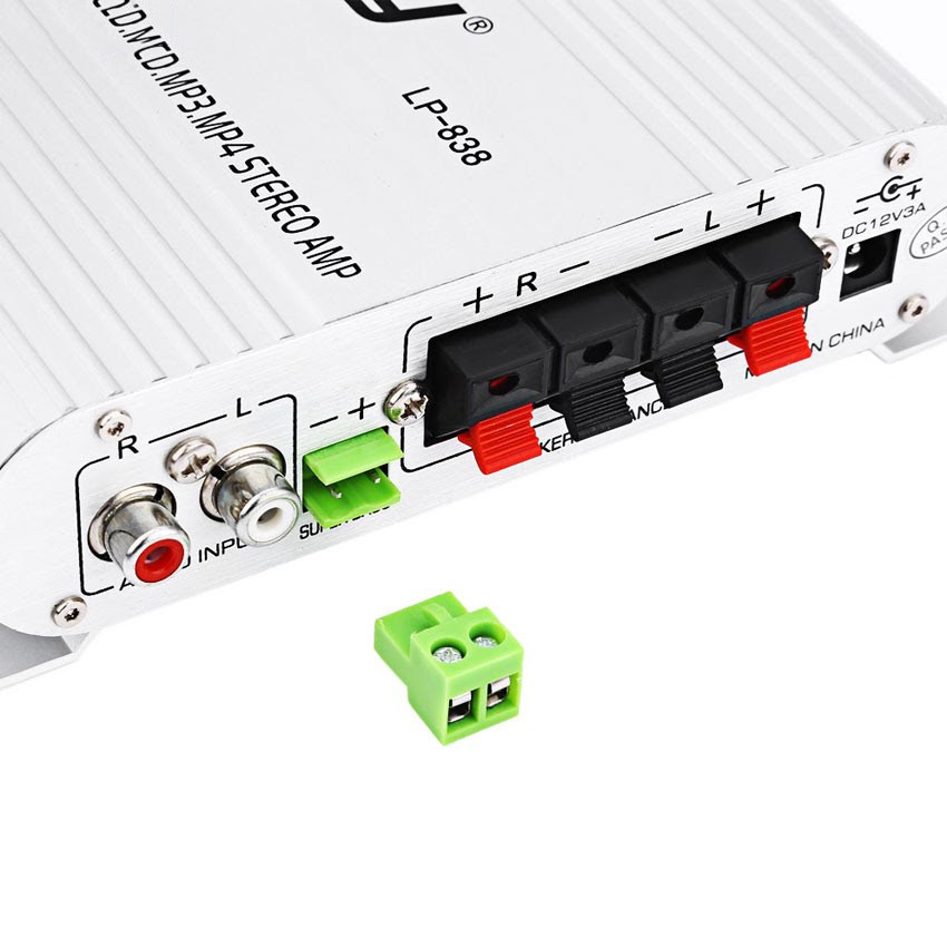 Amly mini 838 amply mimi lepy 838 12v,bộ khuếch đại âm thanh