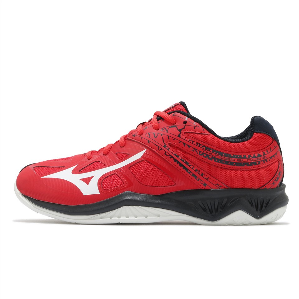 Giày cầu lông Mizuno Thunder Blade V1GA197063 mẫu mới, màu đỏ dành cho nam đủ size 🍋