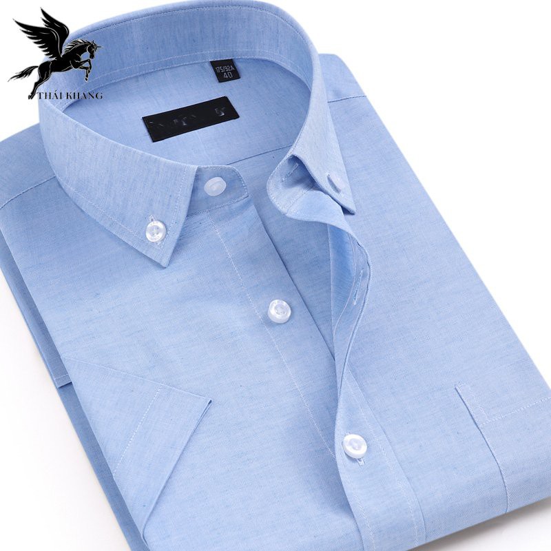 áo sơ mi nam trung niên ngắn tay vải cotton mát đẹp hàng chuẩn BIGSIZE | BigBuy360 - bigbuy360.vn