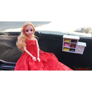 Búp Bê Barbie 12 Khớp ( Váy Đỏ)