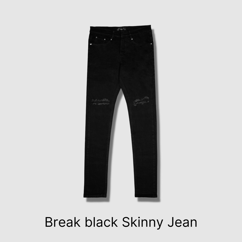 Quần Skinny jeans rách gối chính hãng August dành cho boots SKN1R lỗi 1 đổi 1
