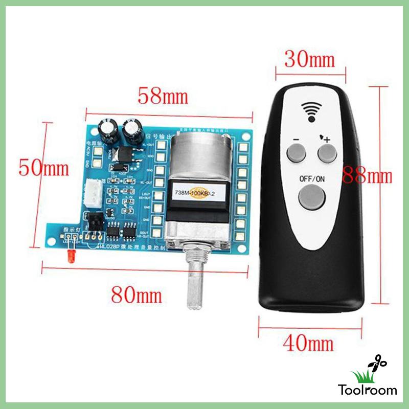 Bảng Mạch Chiết Áp Điều Khiển Âm Lượng Hồng Ngoại 9V