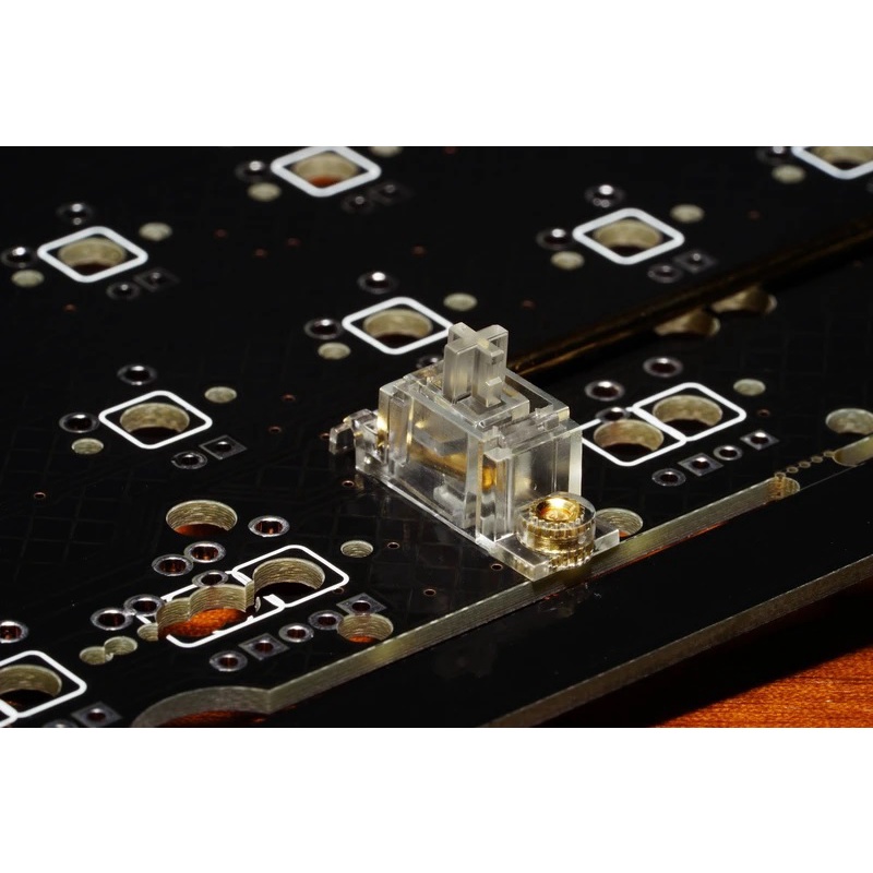 Bộ Stab ZealPC PCB-Mount Screw-in V2 Stabilizer Transparent Gold Plated (bắt vít) cho bàn phím cơ