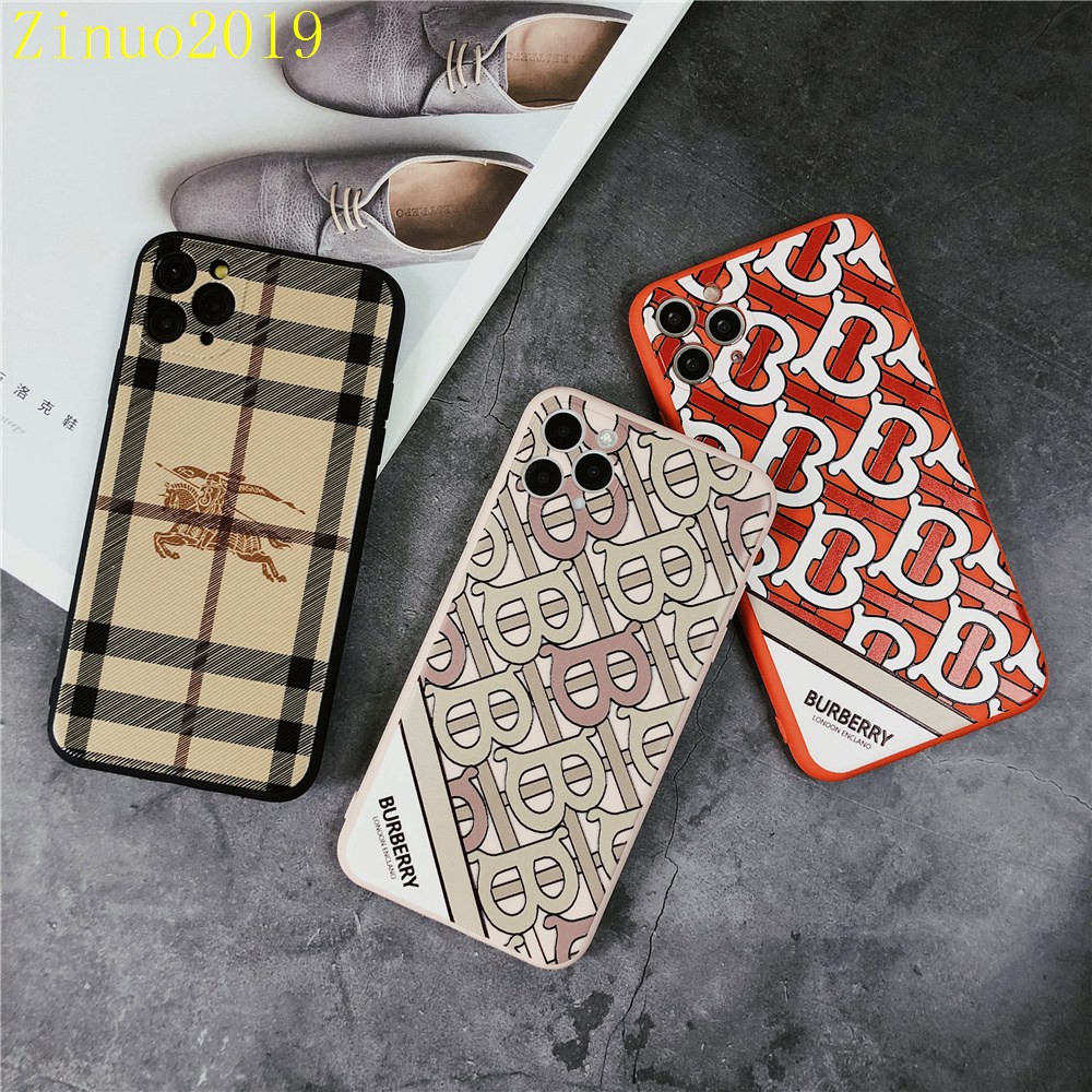 Ốp lưng IPhone  cạnh vuông Burberry BVC 6/6plus/6s/6splus/7/7plus/8/8plus/x/xr/xs/11/12/13/14/pro/max/plus/promax BVC491